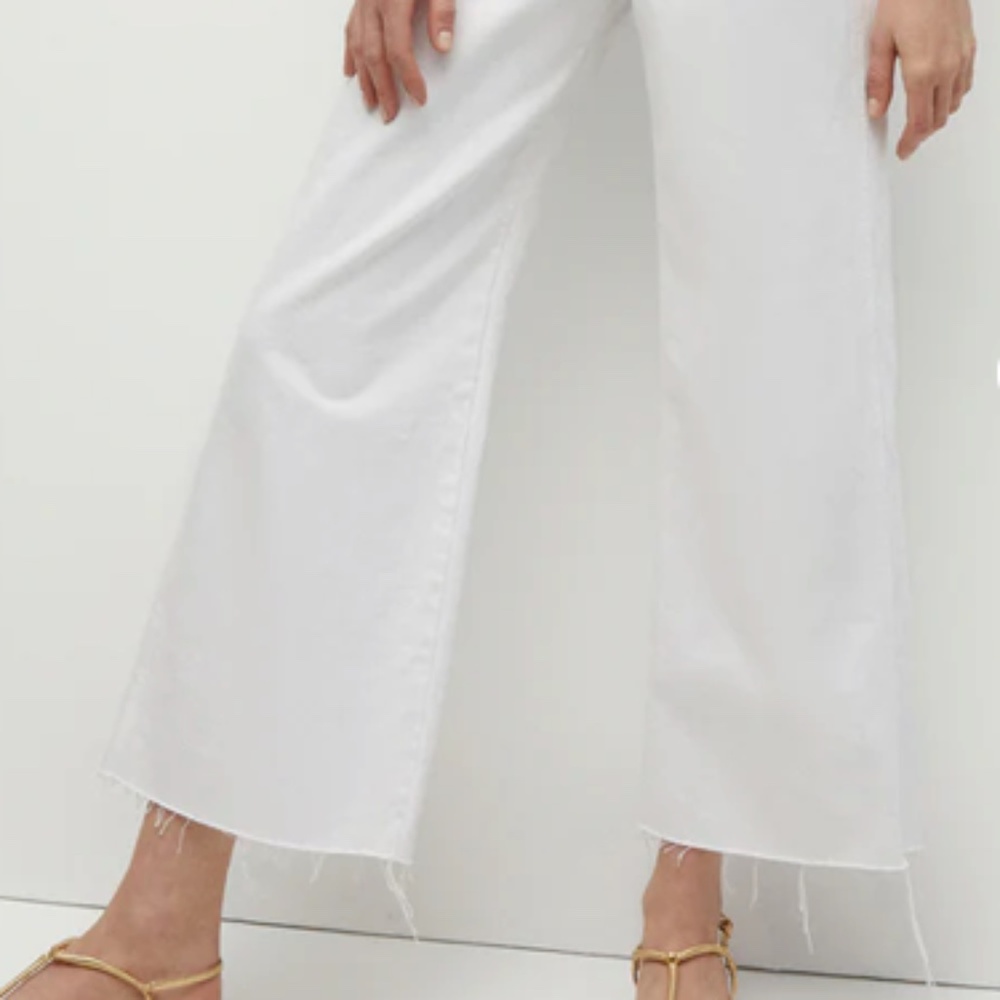 Veronica Beard Taylor Cropped Wide-Leg Jean - Picture 2 of 6